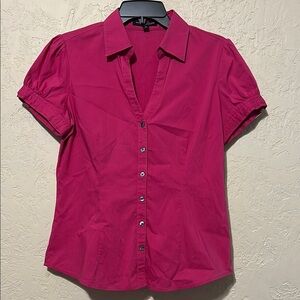 Express Design Studio Women's Pink Button-Up Shirt